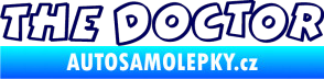 Samolepka The Doctor obrys tmavě modrá