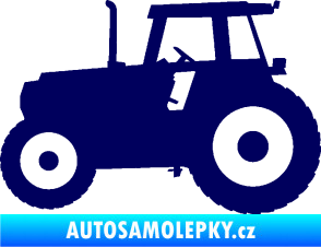 Samolepka Traktor 001 levá tmavě modrá