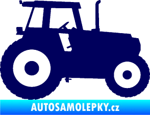 Samolepka Traktor 001 pravá tmavě modrá