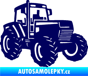 Samolepka Traktor 002 pravá Zetor tmavě modrá