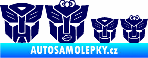Samolepka Transformers 001 rodinka v autě tmavě modrá