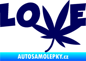 Samolepka Travka 005 love tmavě modrá