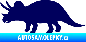 Samolepka Triceratops 001 levá tmavě modrá