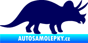 Samolepka Triceratops 001 pravá tmavě modrá