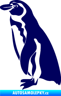 Samolepka Tučňák 001 levá tmavě modrá