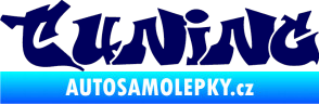 Samolepka Tuning 002 graffiti nápis tmavě modrá