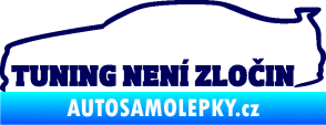 Samolepka Tuning není zločin 001 tmavě modrá