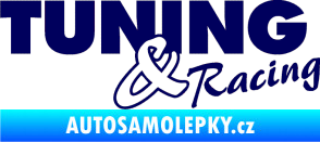 Samolepka Tuning racing 001 tmavě modrá