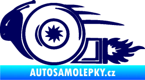 Samolepka Turbo šnek 002 levá tmavě modrá