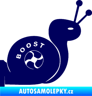 Samolepka Turbo šnek 003 pravá tmavě modrá