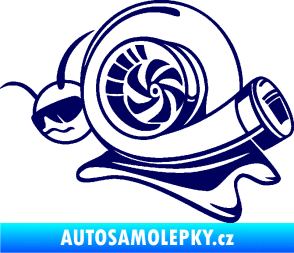 Samolepka Turbo šnek 004 levá tmavě modrá