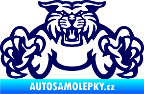 Samolepka Tygr 006 tmavě modrá