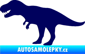 Samolepka Tyrannosaurus Rex 001 levá tmavě modrá
