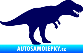 Samolepka Tyrannosaurus Rex 001 pravá tmavě modrá