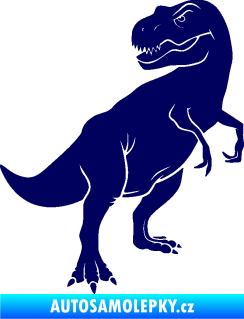 Samolepka Tyrannosaurus Rex 004 pravá tmavě modrá