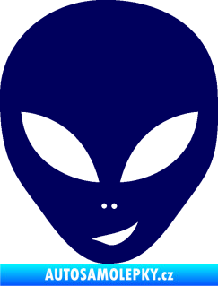 Samolepka UFO 003 pravá tmavě modrá