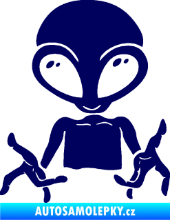 Samolepka UFO 006 levá tmavě modrá