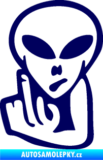 Samolepka UFO 008 levá tmavě modrá