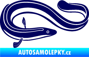 Samolepka Úhoř 001 pravá tmavě modrá