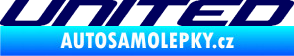 Samolepka United nápis tmavě modrá