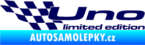 Samolepka Uno limited edition levá tmavě modrá