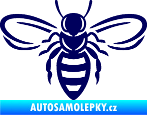 Samolepka Včela 002 tmavě modrá