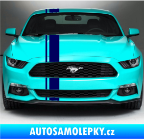 Samolepka Viper pruhy 2 cm + 11 cm tmavě modrá