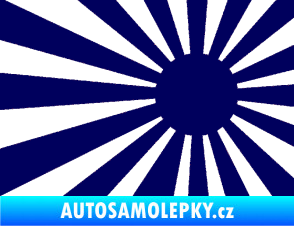 Samolepka Vlajka Japonsko 002 pravá JDM tmavě modrá