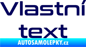 Samolepka Vlastní text - Conthrax tmavě modrá
