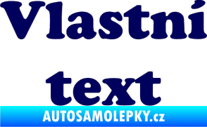 Samolepka Vlastní text - Cooper Black tmavě modrá