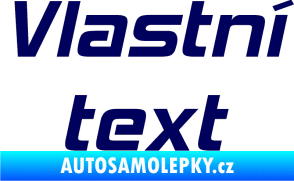 Samolepka Vlastní text - Hemi Head tmavě modrá