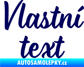 Samolepka Vlastní text - Monarda tmavě modrá