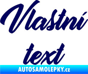 Samolepka Vlastní text - Orange Personal tmavě modrá