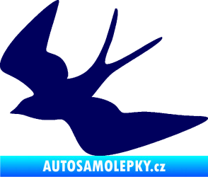 Samolepka Vlaštovka 001 levá tmavě modrá