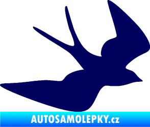 Samolepka Vlaštovka 001 pravá tmavě modrá