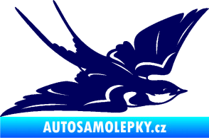 Samolepka Vlaštovka 002 pravá tmavě modrá