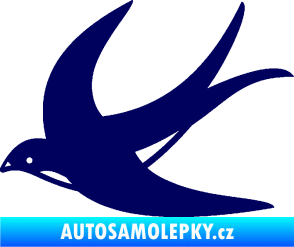 Samolepka Vlaštovka 004 levá tmavě modrá