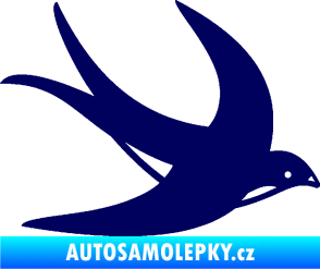 Samolepka Vlaštovka 004 pravá tmavě modrá