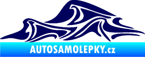 Samolepka Vlny 002 levá moře tmavě modrá