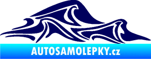 Samolepka Vlny 002 pravá moře tmavě modrá