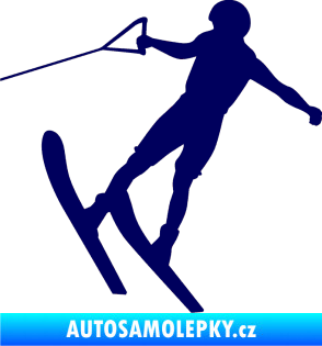 Samolepka Vodní lyže 001 levá tmavě modrá