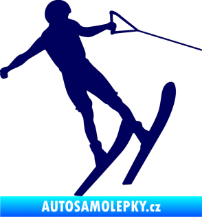 Samolepka Vodní lyže 001 pravá tmavě modrá