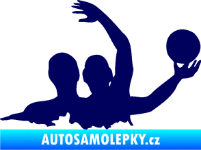 Samolepka Vodní pólo 001 pravá tmavě modrá