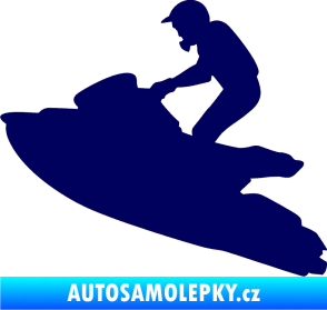 Samolepka Vodní skútr 001 levá tmavě modrá