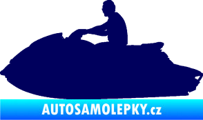 Samolepka Vodní skútr 003 levá tmavě modrá