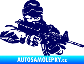 Samolepka Voják 009 pravá tmavě modrá