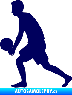 Samolepka Voleybal 014 levá tmavě modrá