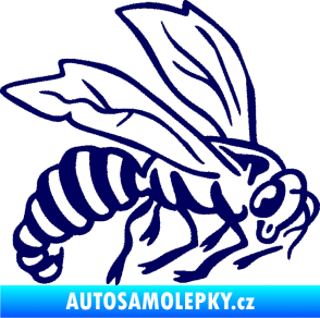 Samolepka Vosa 003 pravá tmavě modrá