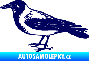 Samolepka Vrána 001 levá tmavě modrá