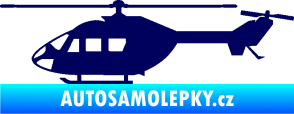 Samolepka Vrtulník 001 levá helikoptéra tmavě modrá